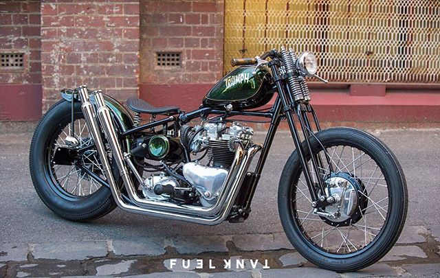 @benjaminjoncox's Triumph was featured in #tankmoto issue six. The full story is now available to read on our homepage. #triumph #customtriumph #triumphcustom 📷 @fuel.luke