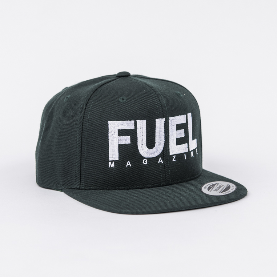 Fuel Magazine Snapback White On Green
